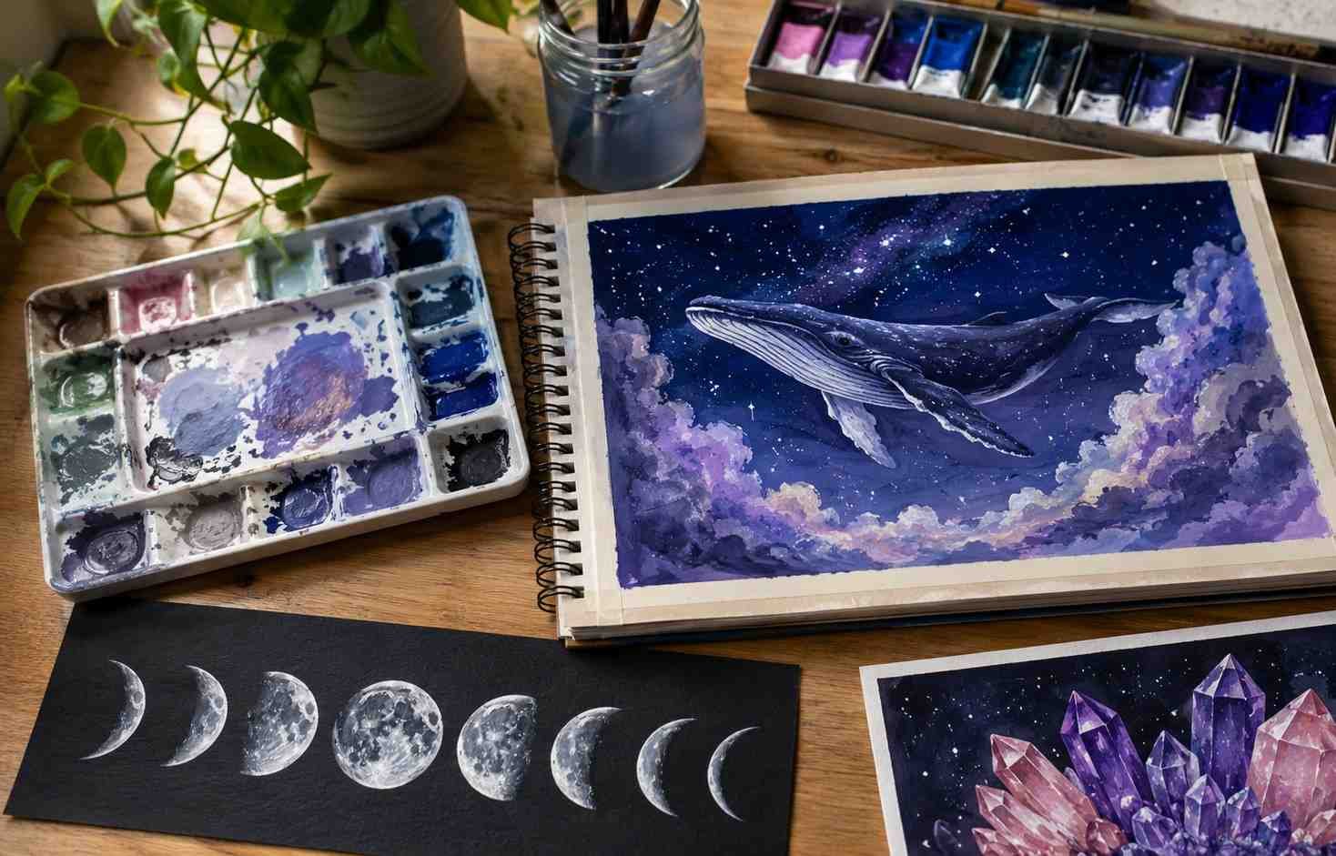 Architectural and Urban Gouache Painting Ideas