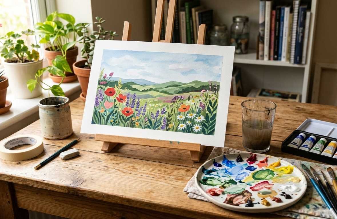 Nature-Inspired Gouache Art Ideas